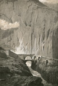 魔鬼桥.-圣。 Gothard Road，Schollenen Gorge 作者 瑞士学校
