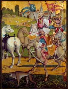 瑞士画派《贤士之骑》画。 约 1460 第戎，美术博物馆 作者 瑞士学校