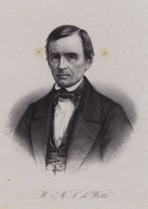 Wilhelm Martin Leberecht de Wette，德国出生的瑞士神学家和圣经学者（版画） 作者 瑞士学校