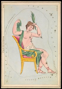 仙后座，约 1825 年（卡片、纸、纸巾）