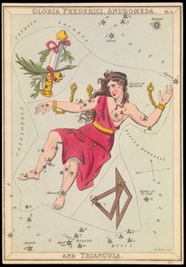 格洛丽亚-弗雷德里克，《仙女座和三角巾》，约 1825 年（卡片、纸、纸巾） 作者 Sydney Hall