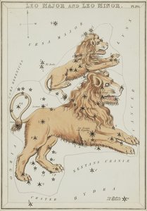 大狮子座和小狮子座，《天王星之镜》中的插图