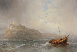 风暴在Lemnos，希腊