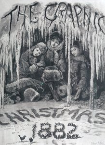 &39;The Graphic&39;的封面，1882年圣诞节 作者 悉尼先验厅