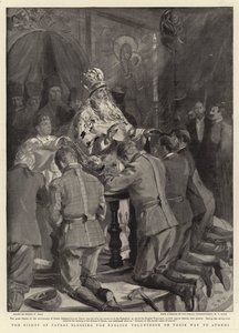 帕特雷主教在前往雅典的途中祝福英国志愿者 作者 Sydney Prior Hall