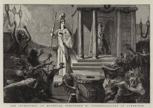 埃斯库罗斯的Eumenides，由剑桥大学本科生演出 作者 悉尼先验厅