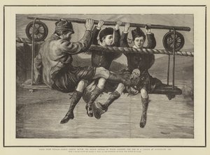 第一次航行，艾伯特王子维克多和威尔士王子乔治1876年在Abergeldie的摇篮中穿越迪伊 作者 悉尼先验厅