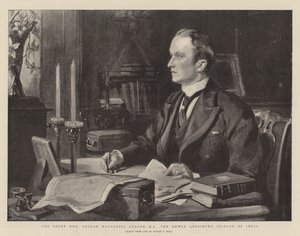 尊敬的George Nathaniel Curzon，新任命的印度总督 作者 悉尼先验厅