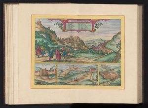 阿尔罕布拉宫和格拉纳达城景观
Amoenissimus castri Granatensis, vulgo Alhambre dicti, ab Oriente prospectus（物品上的标题） 作者 Symon Novellanus（可能）