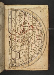Minārat al-aqdās, f94, 欧洲、西亚和北非地图，从北向南投影 作者 叙利亚学校
