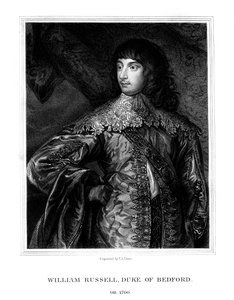 威廉·罗素（William Russell），英国士兵贝德福德（Bedford）第一公爵，1825年。