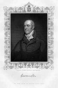 威廉·温德姆·格伦维尔（William Wyndham Grenville）1759-1834年，英国政治家格伦维尔男爵（1st Baron），19世纪。
