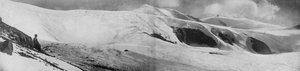 花岗岩海港南侧的雪崩悬崖，摄于1913年，1913年。