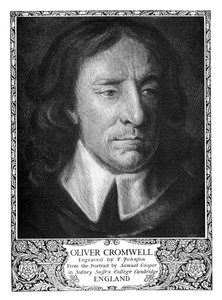 奥利弗·克伦威尔（Oliver Cromwell）1599-1658，英格兰保护王，1899年。 作者 约翰逊