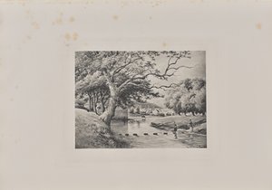 从踏脚石望向帕尔蒂克老桥