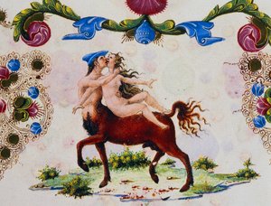 半人马和女性形象，第二卷第287页，v，Borso d
