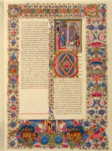 意大利，Taddeo Crivelli（1425-1479）和他的助手从Borso d