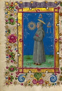 锡耶纳的圣贝尔纳迪诺 作者 塔迪奥·克里维利（Taddeo Crivelli）