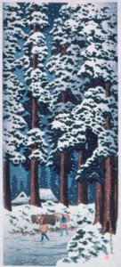 Von Zedern gesäumte Straße bei Nikko 作者 高桥弘明