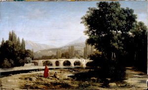 但丁和恩特拉河或“La divina commedia”（神曲）中的炼狱通道插图，但丁·阿利吉耶里（Dante Alighieri，1265-1321）由塔玛尔·卢克索罗（Tammar Luxoro，1824-1899）绘画，约1861年暗淡。 62x105 厘米 Genes，Civica 现代艺术画廊 作者 塔马尔卢克索罗