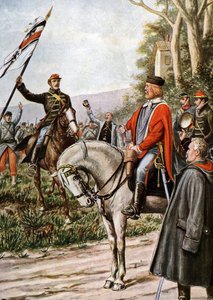 1870 年普法战争：第戎战役期间的意大利爱国者朱塞佩·加里波第 作者 坦克雷迪·斯卡佩利