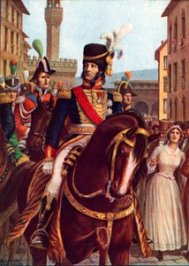 Joachim Murat于1801年1月19日进入佛罗伦萨 作者 坦克雷迪·斯卡佩利