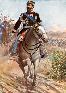 维克托·伊曼纽尔（Victor Emmanuel）回顾了克里米亚战争的部队 作者 坦克雷迪·斯卡佩利