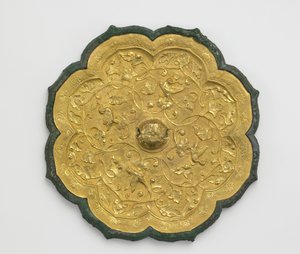 镜子（铜色和金色 作者 唐代中文学校