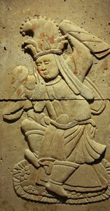 唐代（618-907年）舞者陶俑碑，发现于陕西省，西安碑林博物馆。摄影，Leonard de Selva，中国，2006年。 作者 唐代中文学校