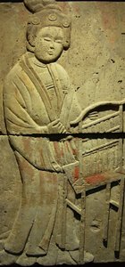 唐代（618-907年）音乐家陶俑碑，发现于陕西省，西安碑林博物馆。摄影，Leonard de Selva，中国，2006年。 作者 唐代中文学校