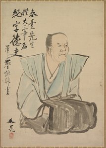 想象中的太宰治肖像，17世纪末至18世纪。 作者 谷群