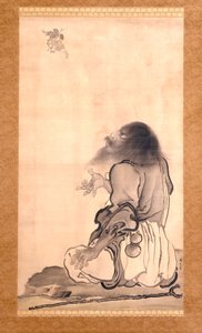 李铁拐（绢本水墨淡彩）