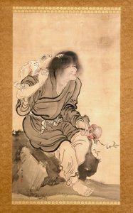 下马（绢本水墨淡彩）