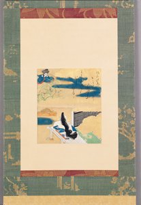 出发前往川地（纸本水墨、彩色和金色作品） 作者 田原谷宗达
