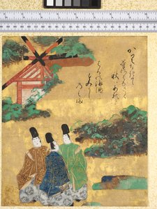 住吉的海滩，插图取自“伊势传说”，1600-40 作者 田原谷宗达