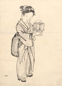 抱着蟋蟀笼的女孩 作者 田原屋索里