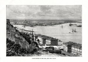 奥卡与伏尔加河交汇处，俄罗斯，1879年