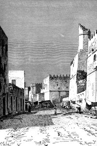 莱昂内克街（Leonec Street），北非斯法克斯（Sfakes），1895年。 作者 泰勒
