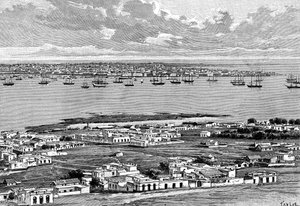 乌拉圭蒙得维的亚，1895年。