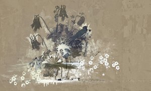 鸟儿花束，2015（帆布拼贴画） 作者 泰斯·阿尔伯斯