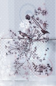 鸟的枝条，2015（布面拼贴） 作者 泰斯·阿尔伯斯