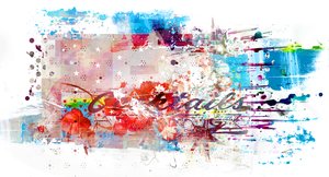 鸡尾酒，2016（画布拼贴） 作者 泰斯·阿尔伯斯
