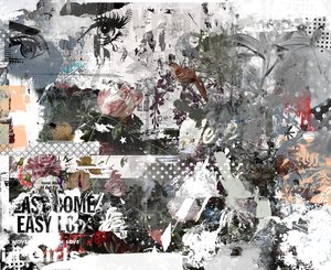 来得容易去得快，2017（帆布拼贴画） 作者 泰斯·阿尔伯斯