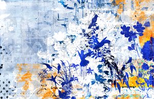 令人兴奋的光，2014 年（混合媒介画布） 作者 泰斯·阿尔伯斯