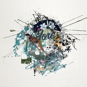 就在这里，2015（帆布拼贴画）