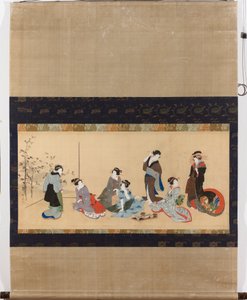 女性模仿竹林七贤的细节