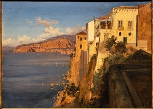 特奥多罗·杜克莱尔：《索伦托的塔索之家》，油画，约 1862 年。