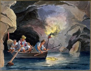 夜钓，约 1830 年（凹版画） 作者 特奥多罗·古列尔莫·维特
