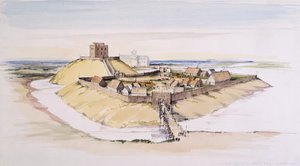 约克城堡在建成后不久的样子，外面是明斯特，1985年 作者 特里·鲍尔