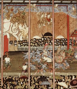 Ramakien表演（壁画） 作者 泰国学校